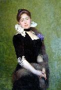 Lefebvre, Jules Joseph Portrait of a Lady oil on canvas